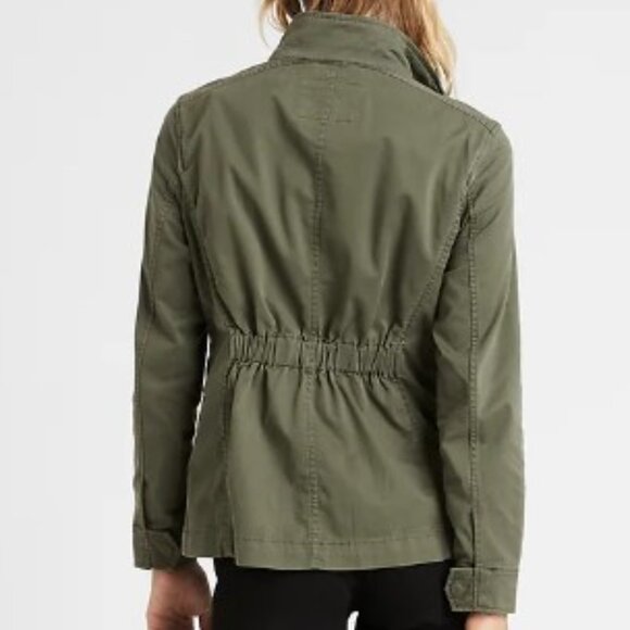 Banana Republic Petite Classic Utility Jacket, Green, Size XXS - Picture 7 of 7